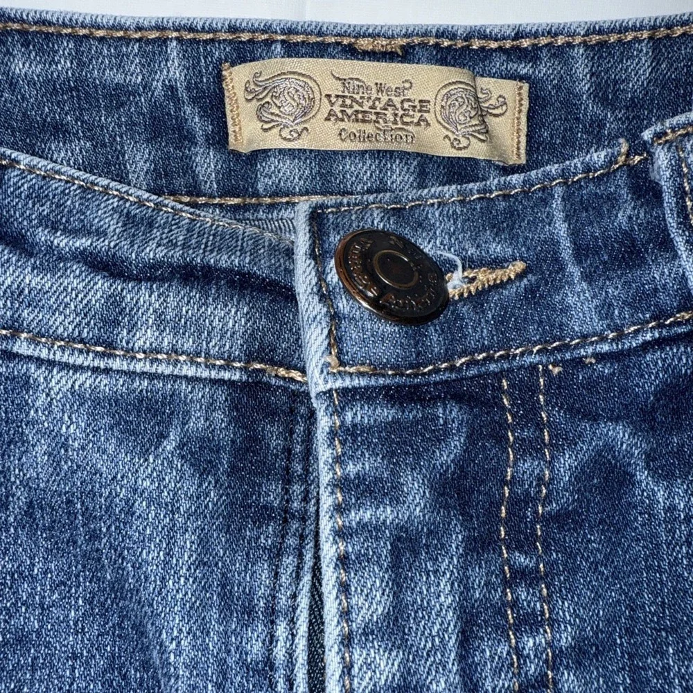 Nine West Vintage America Jeans‎ Juniors 6/28 Blue Stone Wash